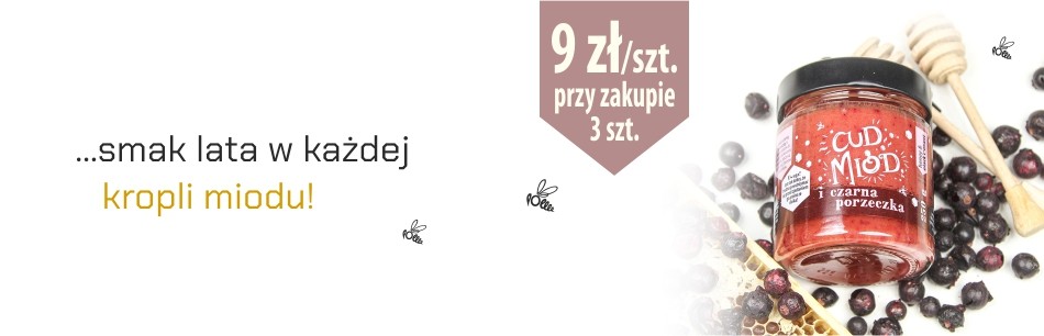 Cud mi&oacute;d - czarna porzeczka 250 g - zestaw 3 sztuki taniej